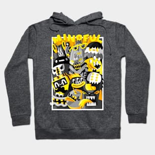 mindful gang black and yellow crew Hoodie